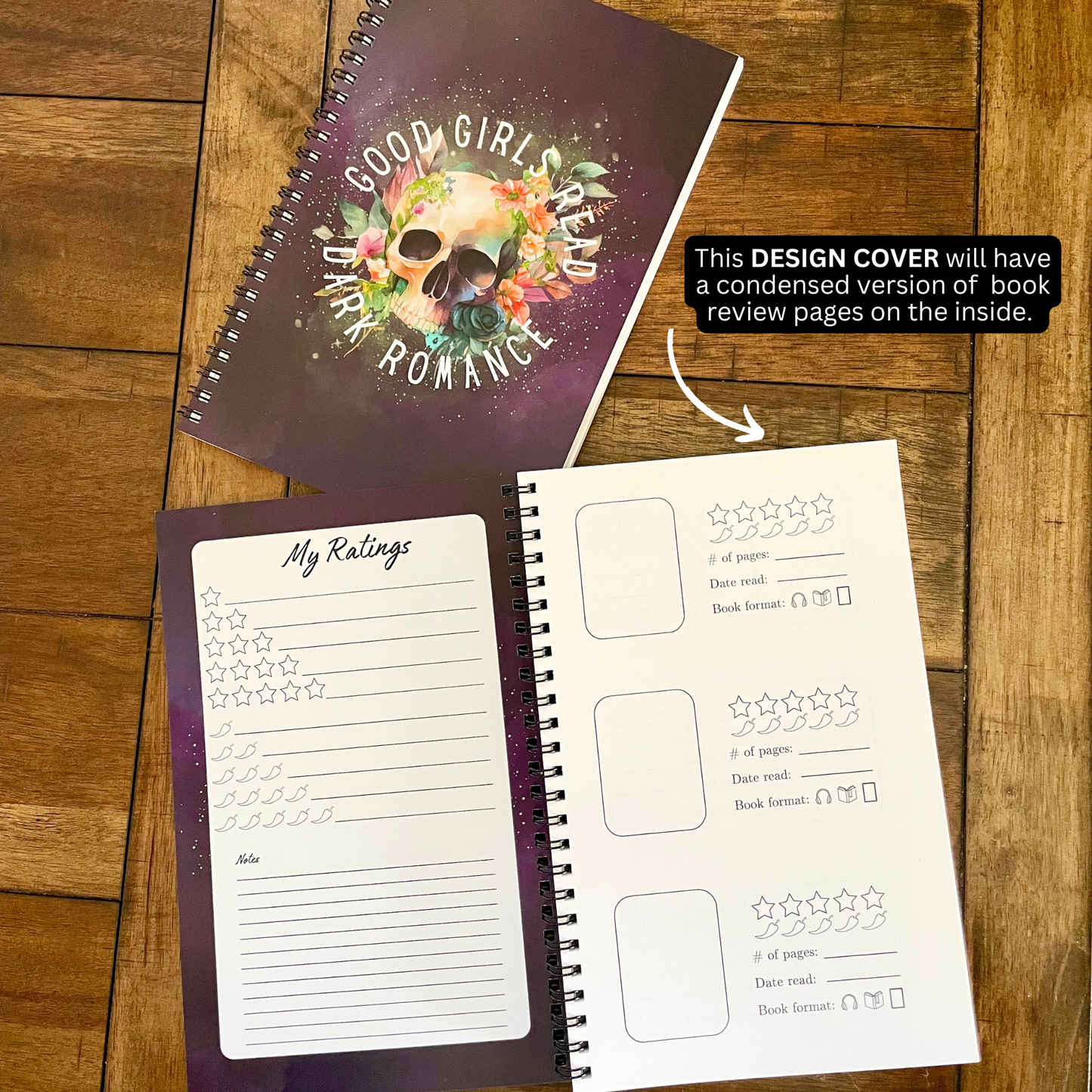 My Book Log Scrapbook for Book Readers l Book Tracking l Spicy Readers l Stationary Gifts