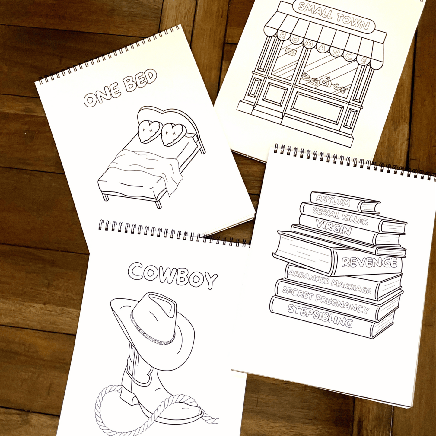 The Spicy Book Trope Lover Coloring Book l Adult Coloring Books l Dark Romance Reader Gifts