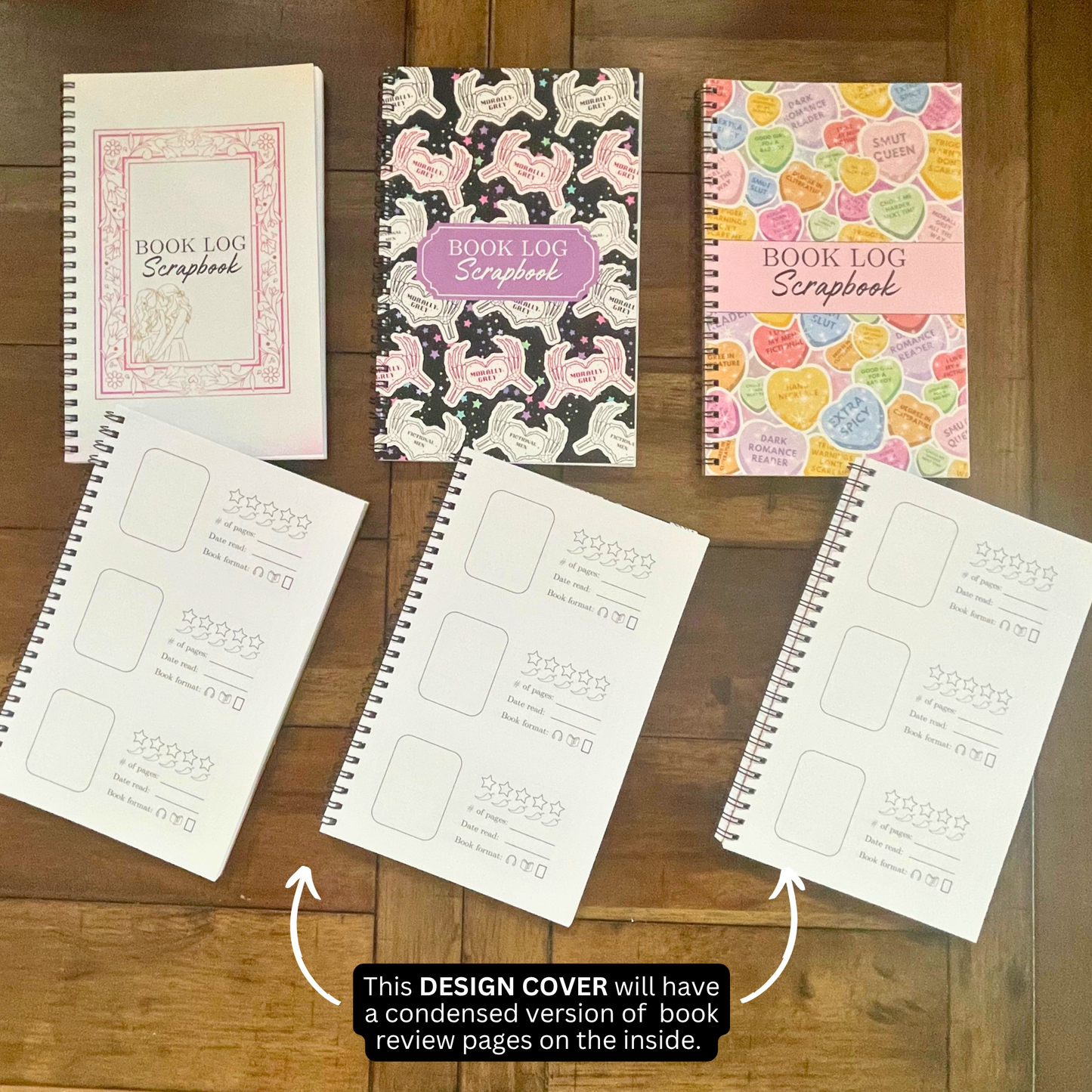 My Book Log Scrapbook for Book Readers l Book Tracking l Spicy Readers l Stationary Gifts