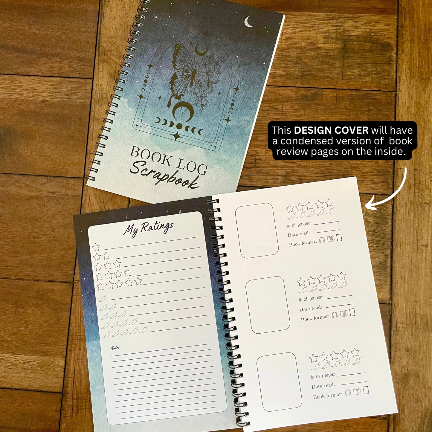 My Book Log Scrapbook for Book Readers l Book Tracking l Spicy Readers l Stationary Gifts