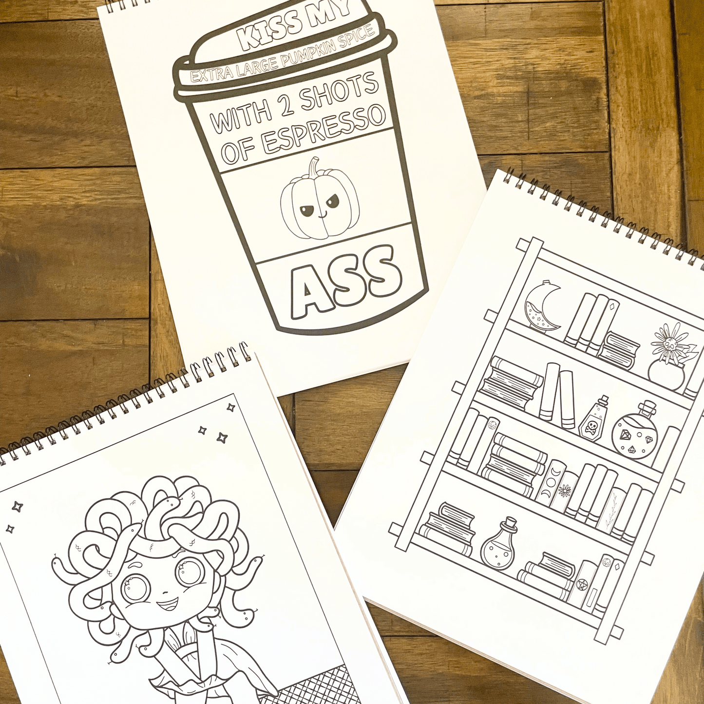 The Spooky Ghouls Coloring Book l Adult Coloring Books l Fall Coloring Books l Halloween Coloring Books