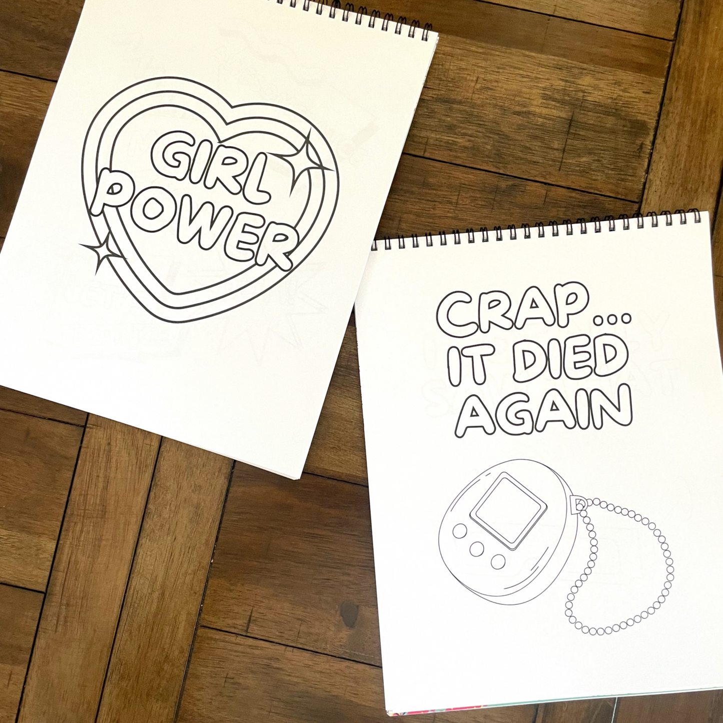 The 90s Girlie Coloring Book l Adult Coloring Books