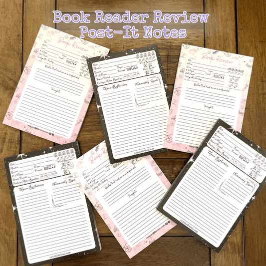 Book Review Post-It Notes for Adult Romance Book Readers l Stationary Gifts l Book Club