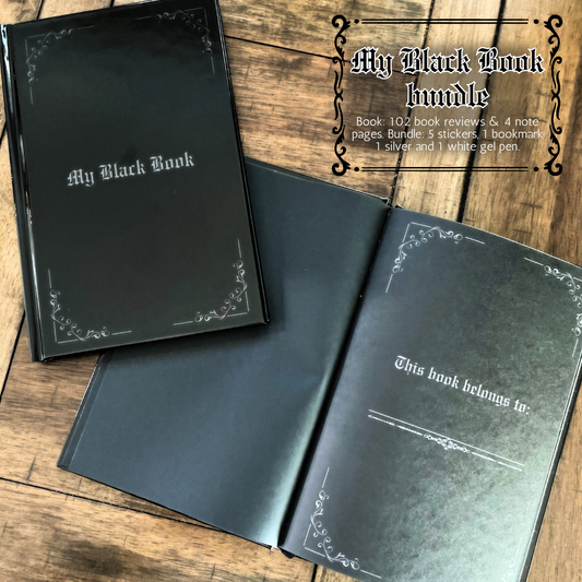 My Black Book l Book Review Journal l Gothic Book Review l Free Shipping