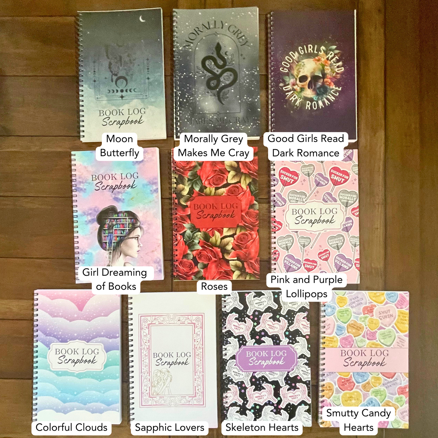 My Book Log Scrapbook for Book Readers l Book Tracking l Spicy Readers l Stationary Gifts