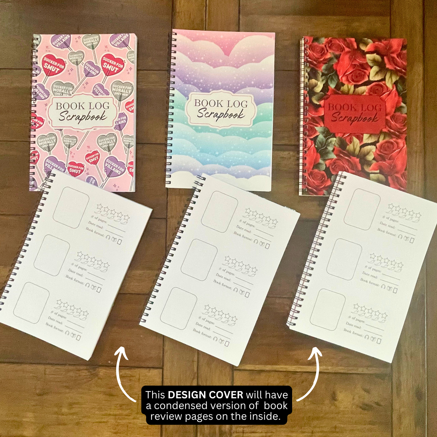 My Book Log Scrapbook for Book Readers l Book Tracking l Spicy Readers l Stationary Gifts