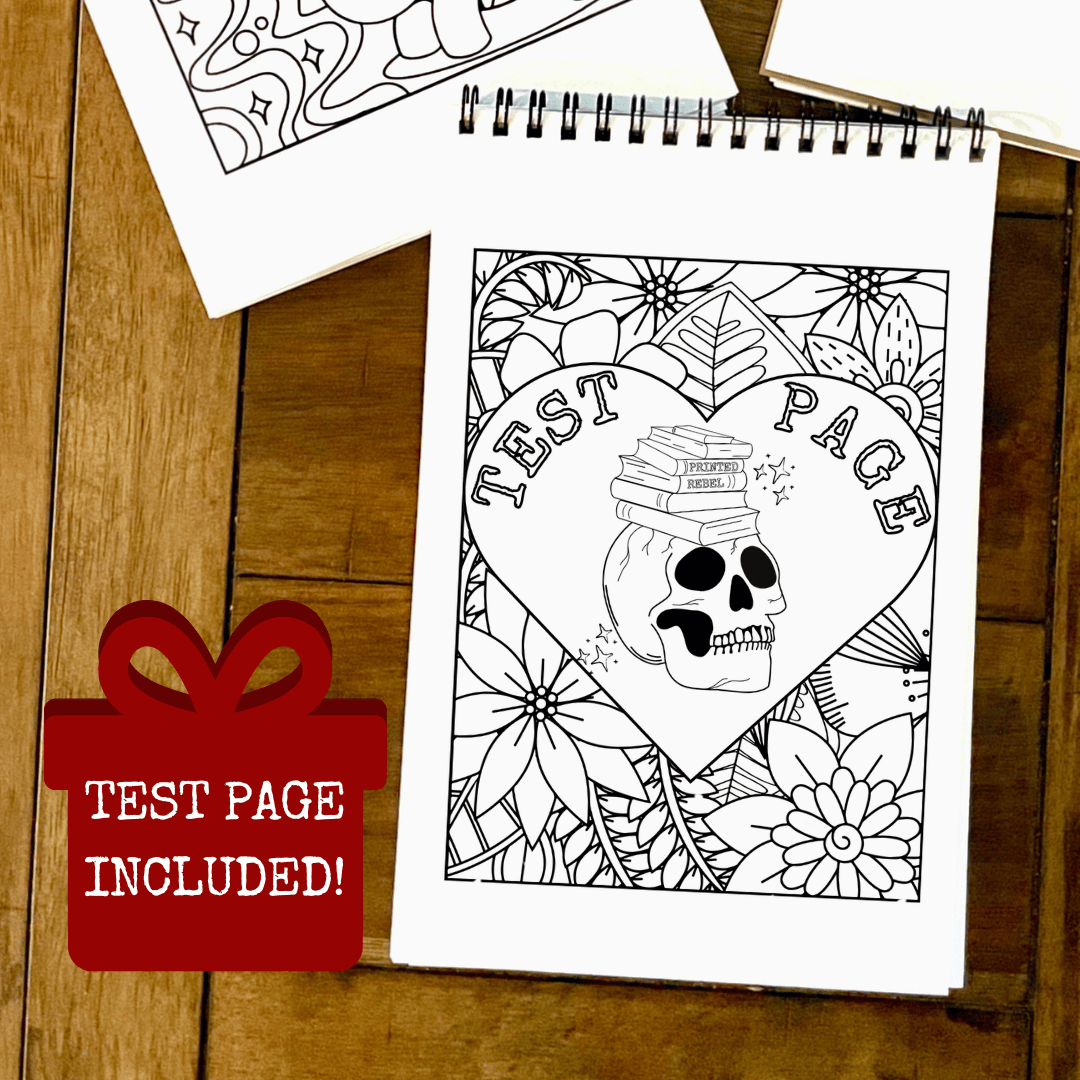 Teeny and Creepy Coloring Book l Spicy Readers l Goth