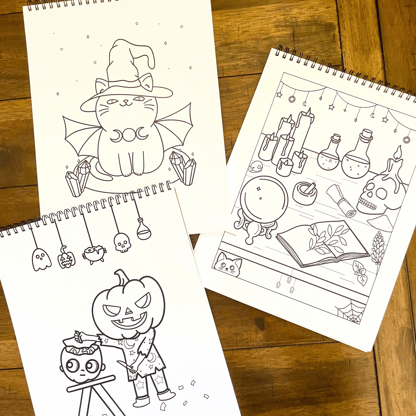 The Spooky Ghouls Coloring Book l Adult Coloring Books l Fall Coloring Books l Halloween Coloring Books