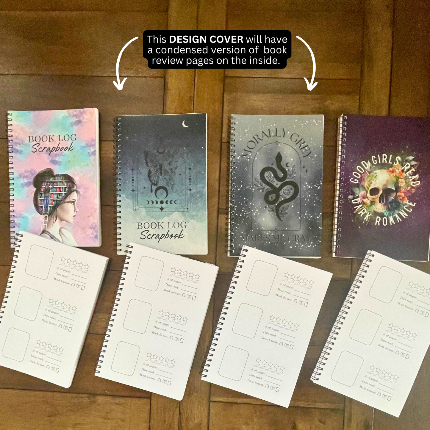 My Book Log Scrapbook for Book Readers l Book Tracking l Spicy Readers l Stationary Gifts