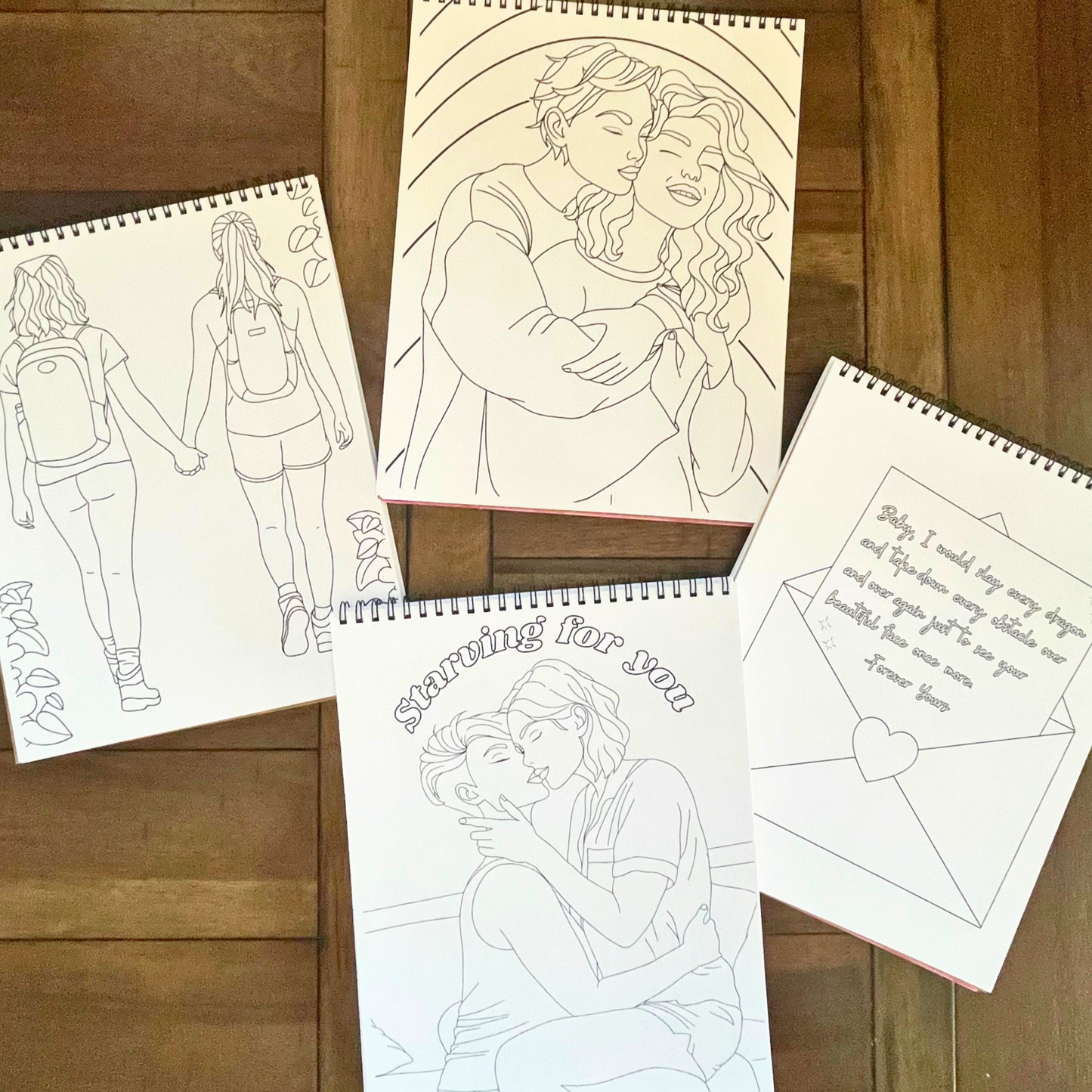 Lover Girls: A Sapphic Story Coloring Book l wlw l Lesbian Coloring Book