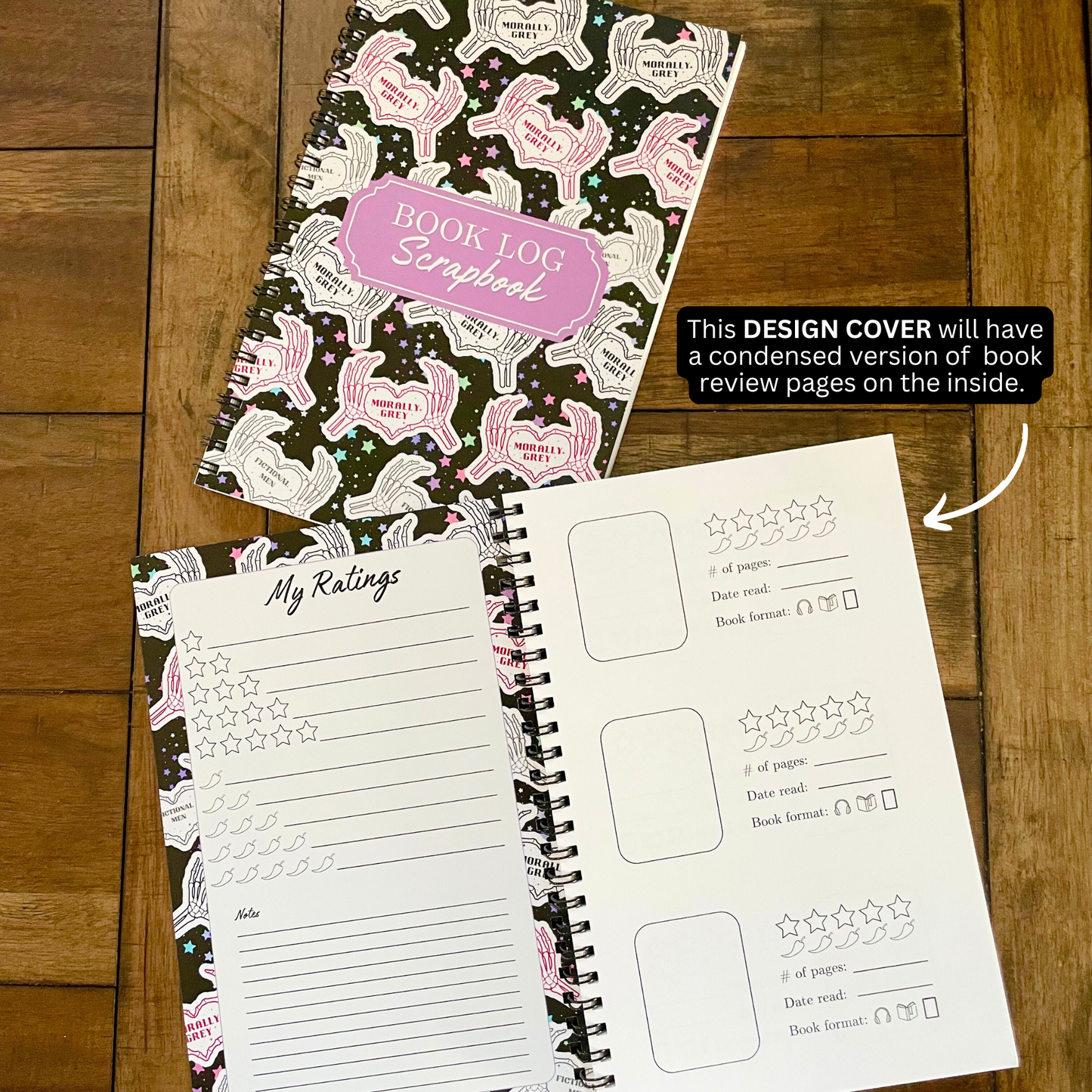 My Book Log Scrapbook for Book Readers l Book Tracking l Spicy Readers l Stationary Gifts