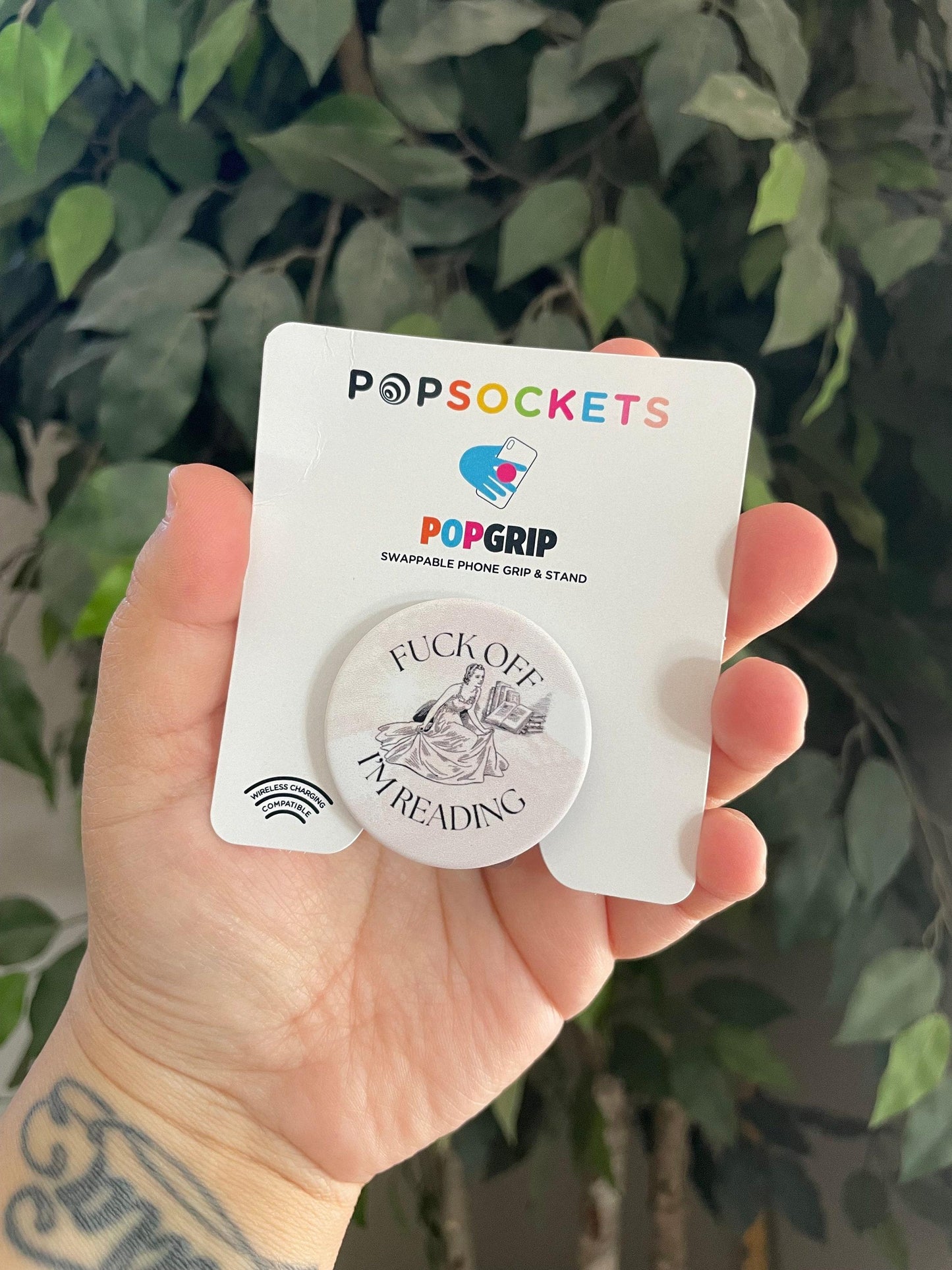 Spicy Bookish Swappable PopSocket for Smut Reader l Spicy Book Readers Gift for Bookworm l E-Reader Accessories l Kindle Reader l Book Popsocket l Phone Stand