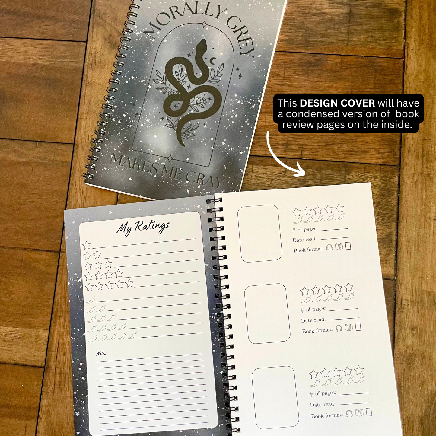 My Book Log Scrapbook for Book Readers l Book Tracking l Spicy Readers l Stationary Gifts