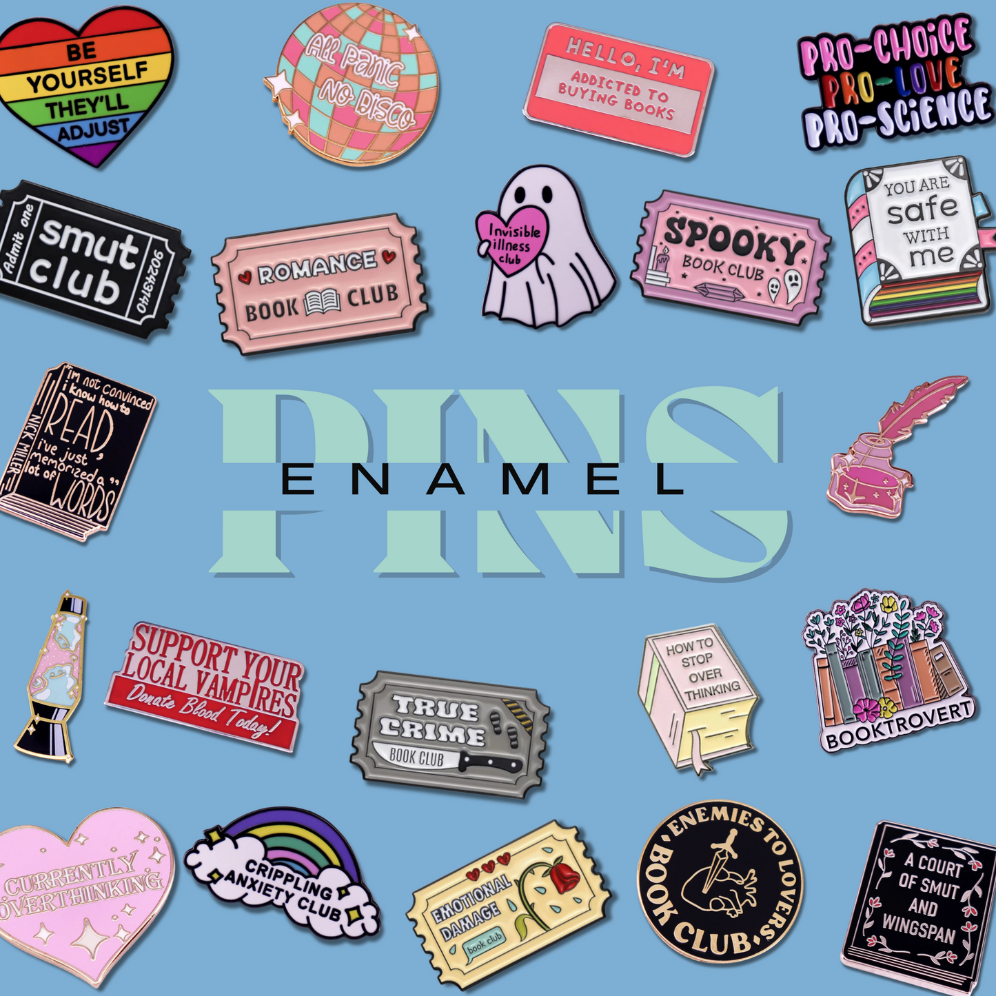 Enamel Metal Pins l Fashion Accessory