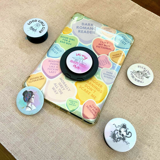 Spicy Bookish Swappable PopSocket for Smut Reader l Spicy Book Readers Gift for Bookworm l E-Reader Accessories l Kindle Reader l Book Popsocket l Phone Stand