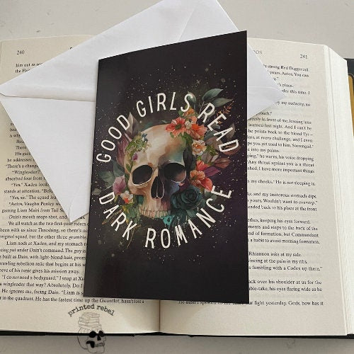Clearance l Dark Romance Reader Greeting Cards l Stationary Gifts